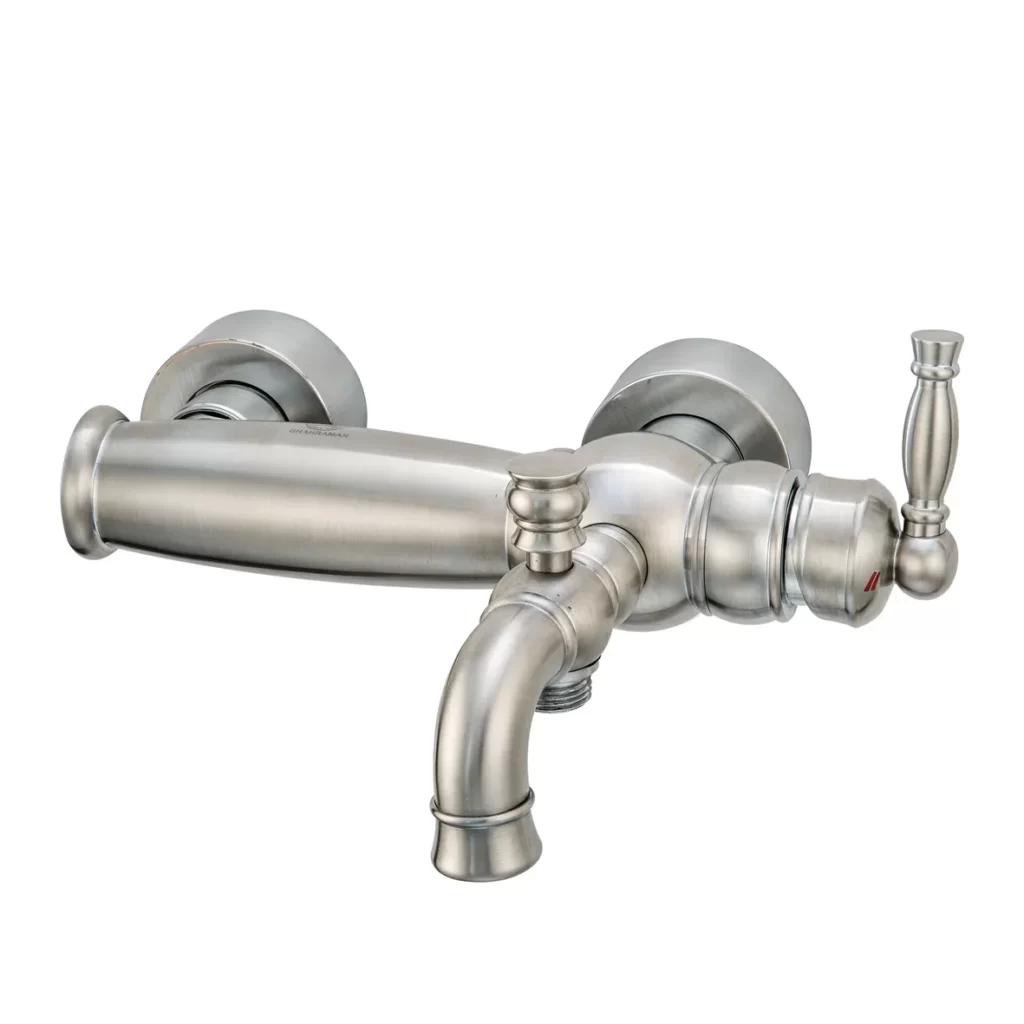 خرید شیر دوش قهرمان مدل آنتیک کروم مات