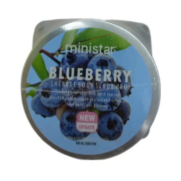اسکراب صورت و بدن بلوبری