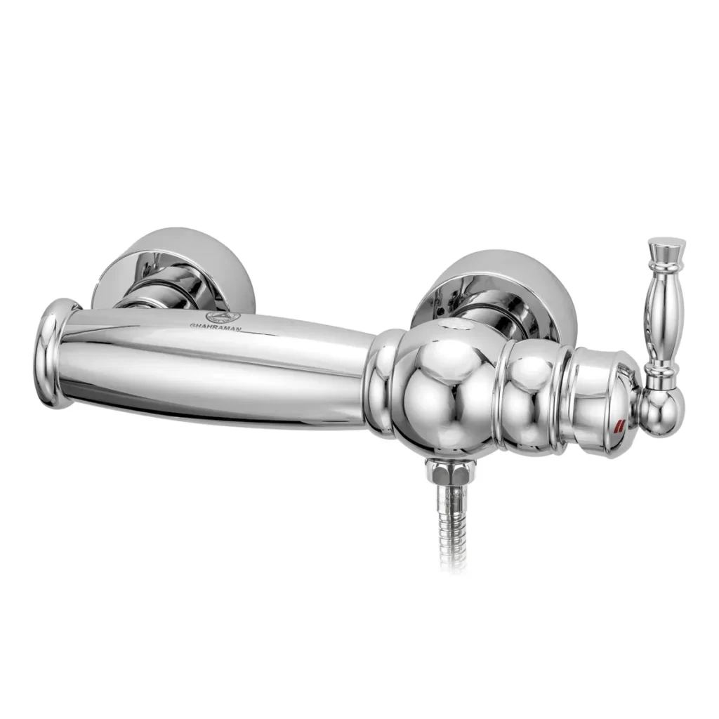 خرید شیر آفتابه قهرمان مدل آنتیک کروم