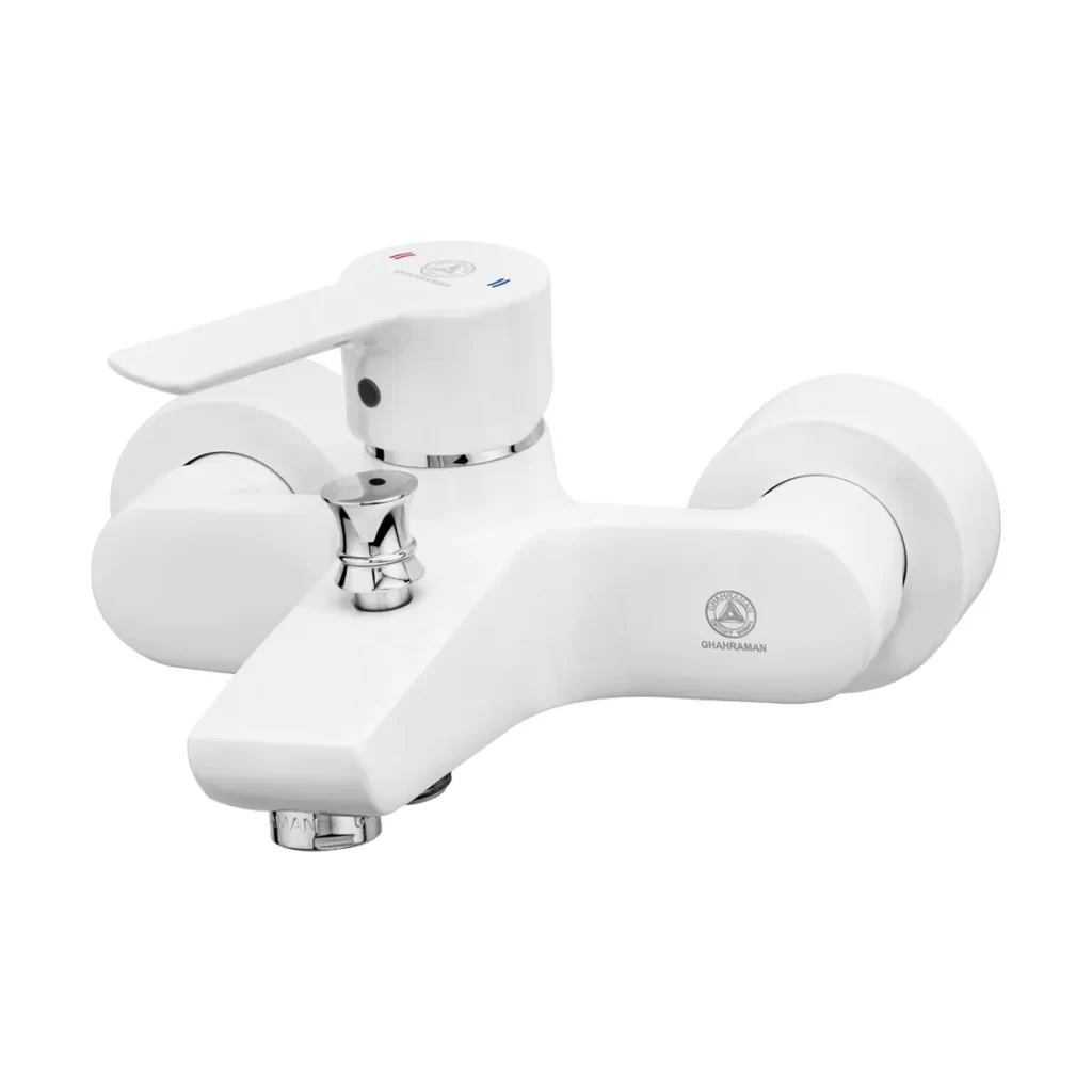 خرید شیر دوش قهرمان مدل یاقوت سفید