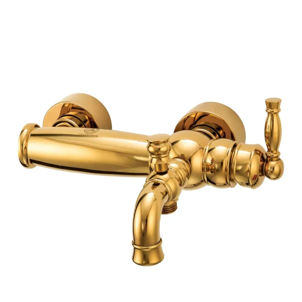 خرید شیر دوش قهرمان مدل آنتیک طلایی