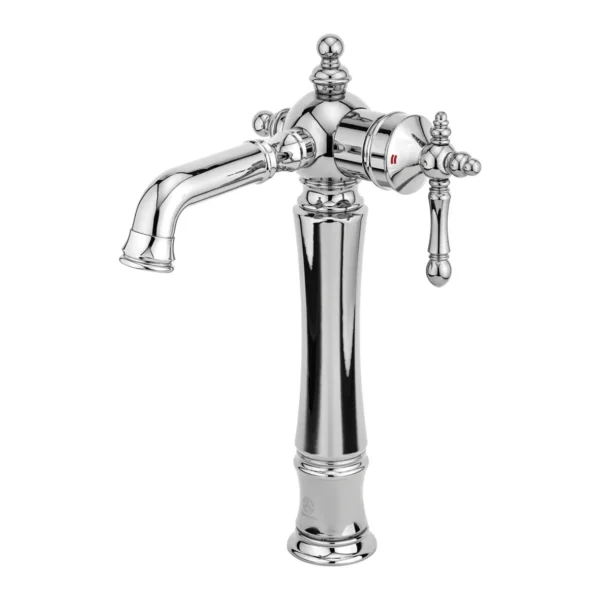 شیر توکاسه پایه بلند قهرمان مدل نگین کروم