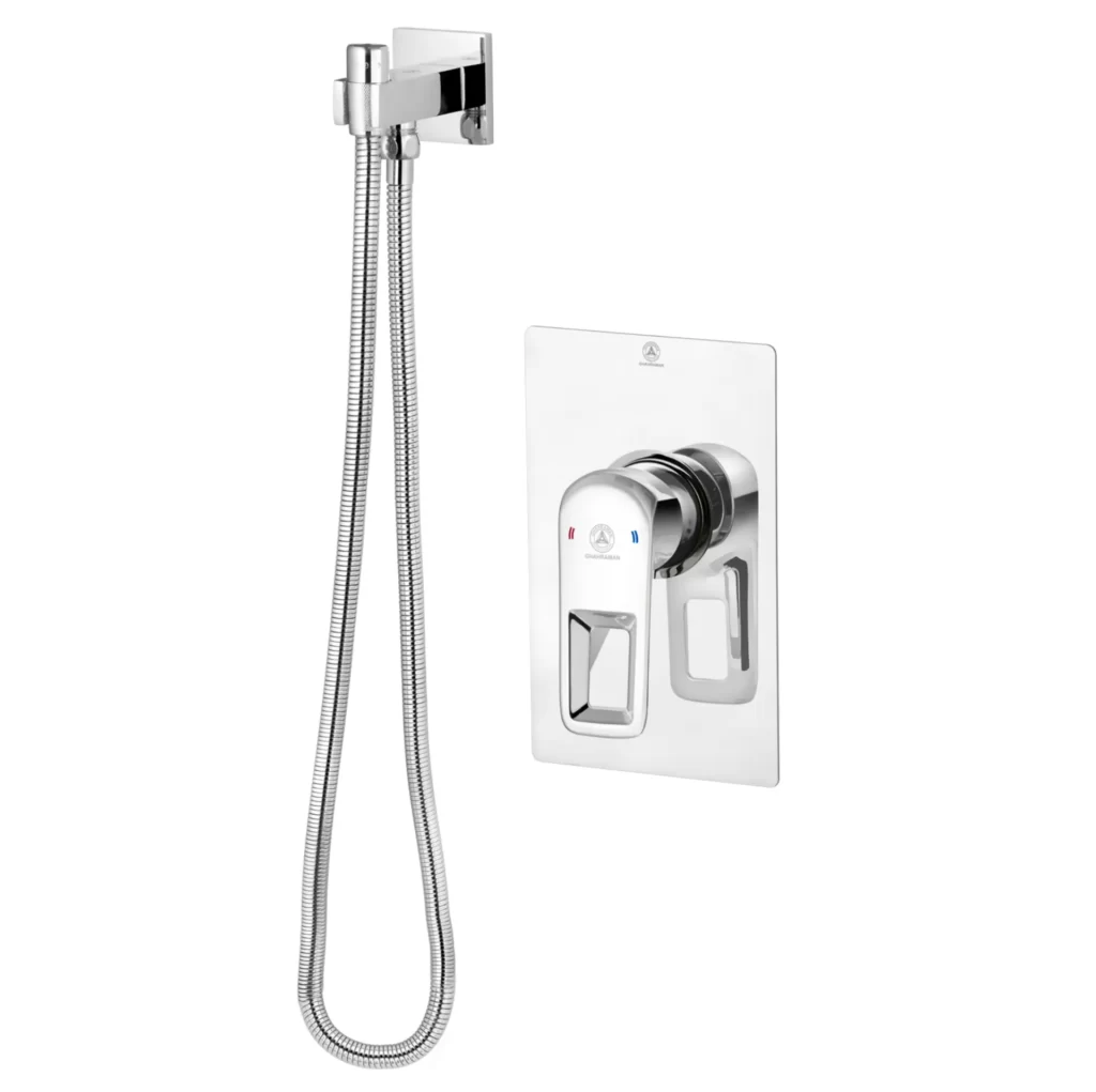 خرید شیر آفتابه توکار قهرمان مدل فلت