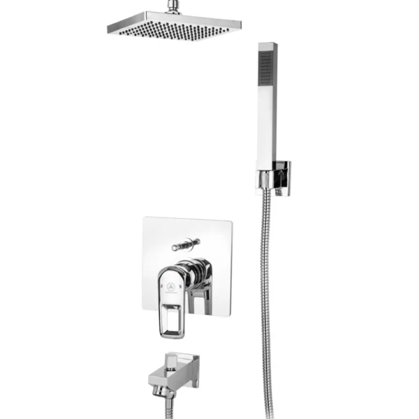 خرید شیر دوش توکار قهرمان مدل فلت