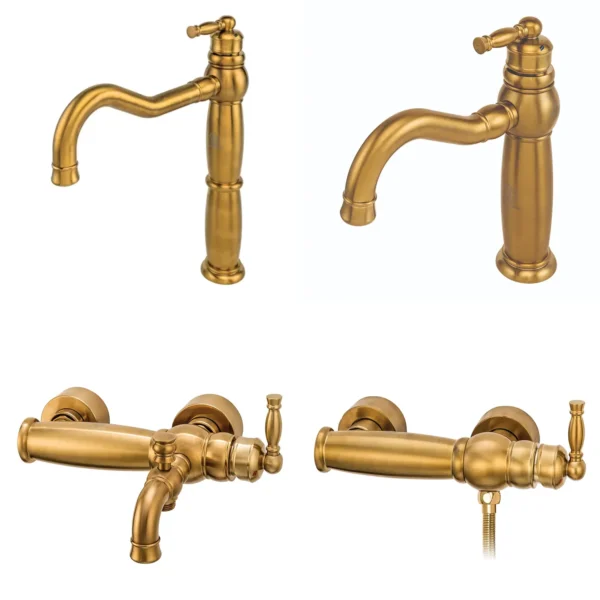 ست شیر قهرمان مدل آنتیک طلایی