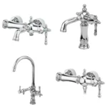 ست شیرالات قهرمان مدل نگین کروم