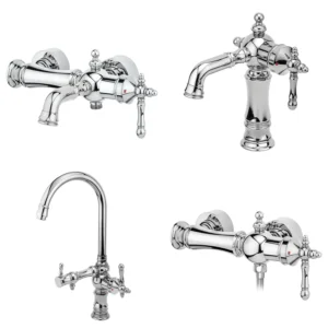 ست شیرالات قهرمان مدل نگین کروم